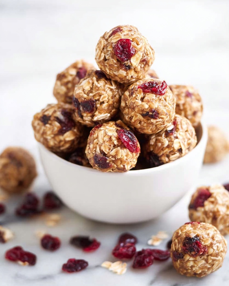 No Bake Cranberry Energy Bites Recipe