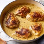 Chicken with Creamy Dijon Sauce and Mashed Potatoes Recipe