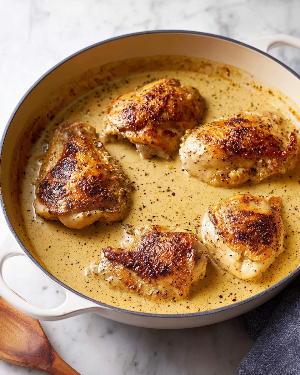 Chicken with Creamy Dijon Sauce and Mashed Potatoes Recipe