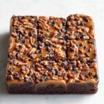 No Bake Turtle Brownies (Vegan, Gluten-Free) Recipe
