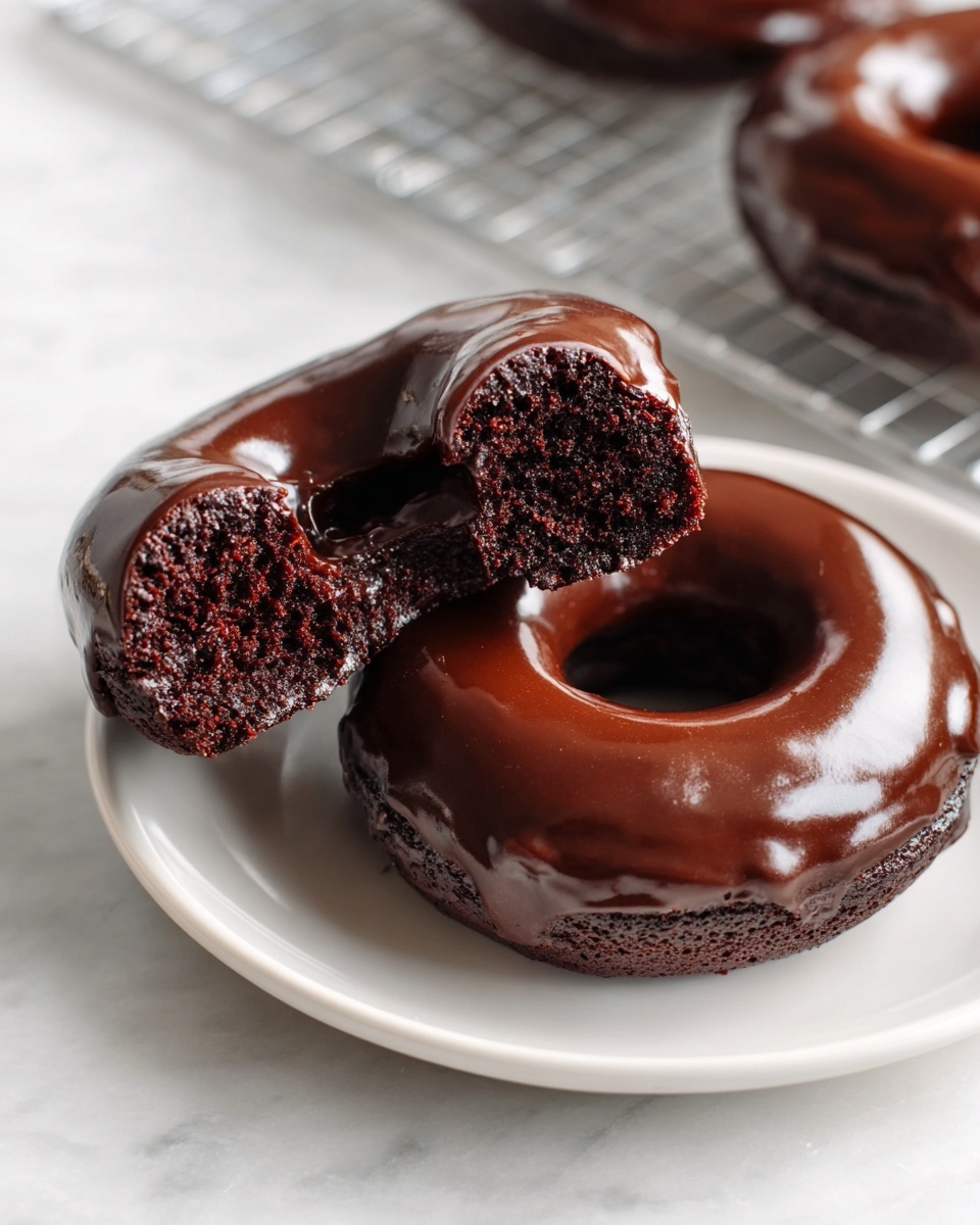 Chocolate Donuts with Rich Chocolate Glaze Recipe