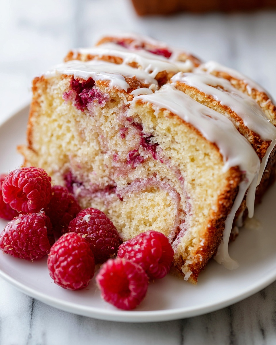 Yogurt Cake with Raspberry Swirl Recipe
