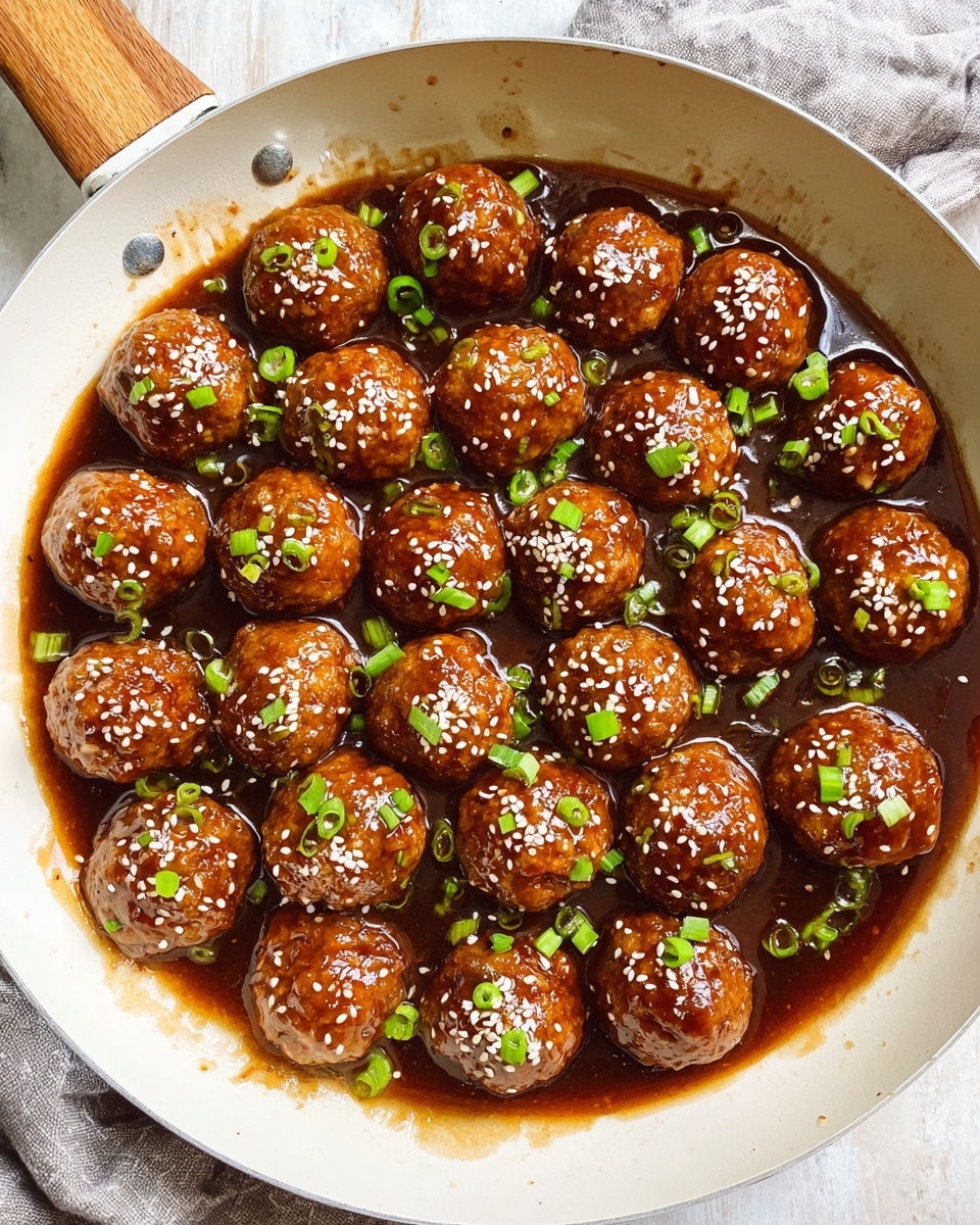 Asian Glazed Turkey Meatballs Recipe