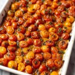 Balsamic Roasted Cherry Tomato Pasta with Fresh Basil and Parmesan Recipe