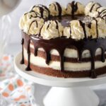 Chocolate Chip Cookie Cake with Cream Cheese Frosting and Chocolate Ganache Recipe